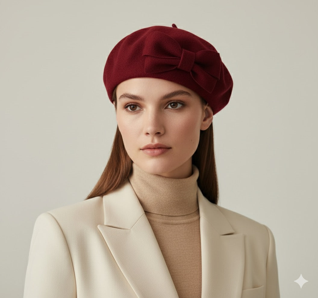 Classic Wool Beret — Effortless Parisian Elegance