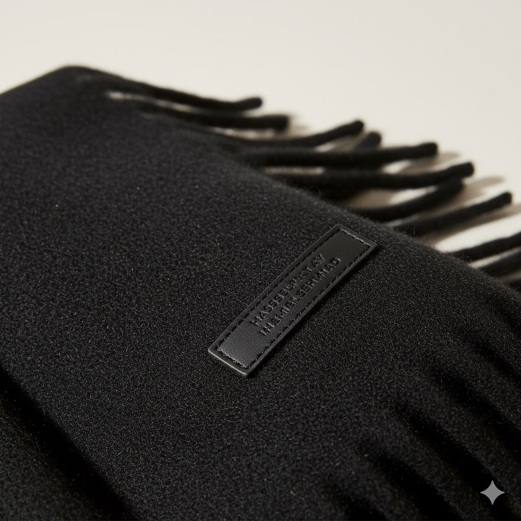Cashmere & Merino Scarf — Minimalist Winter Luxury