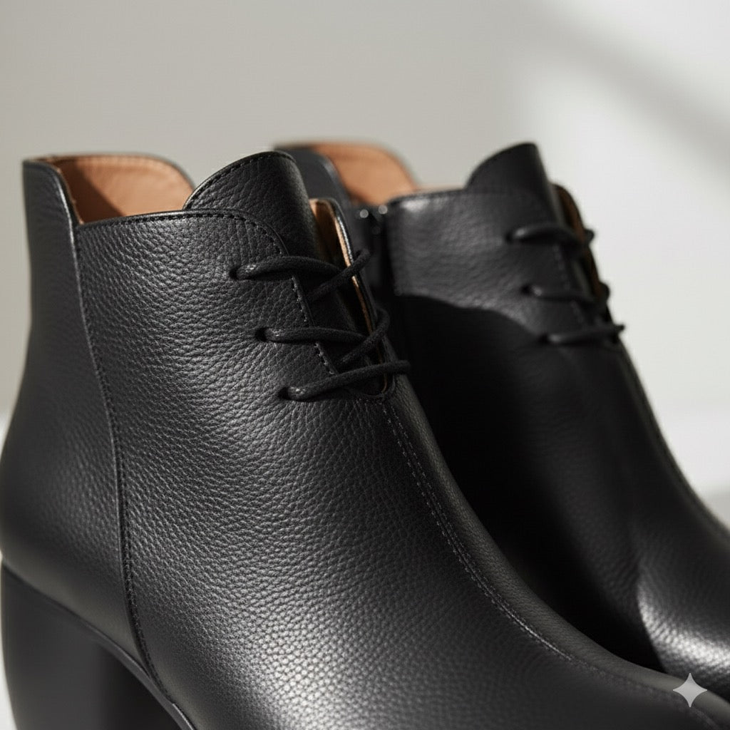 Vintage Leather Ankle Boots — Iconic Minimalist Luxury