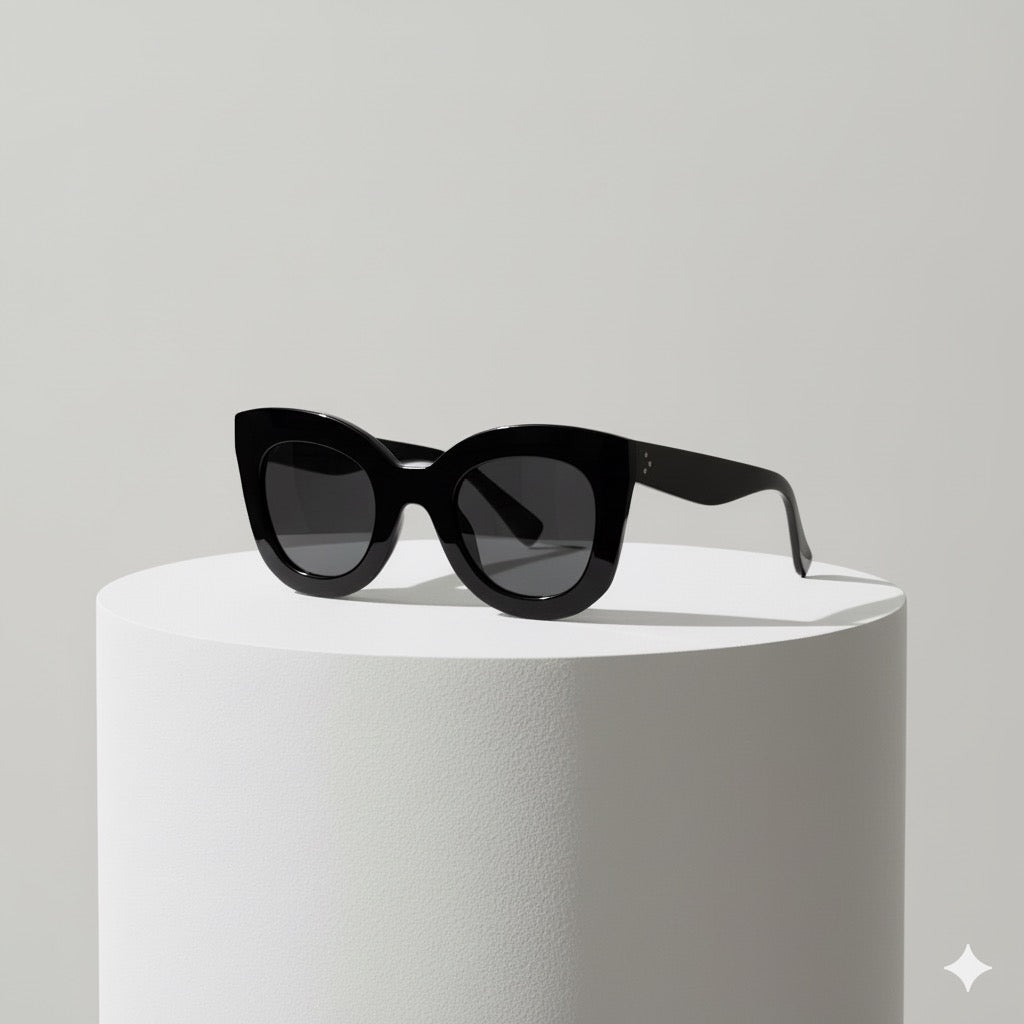 Nordic Minimal Sunglasses — Oversized Statement