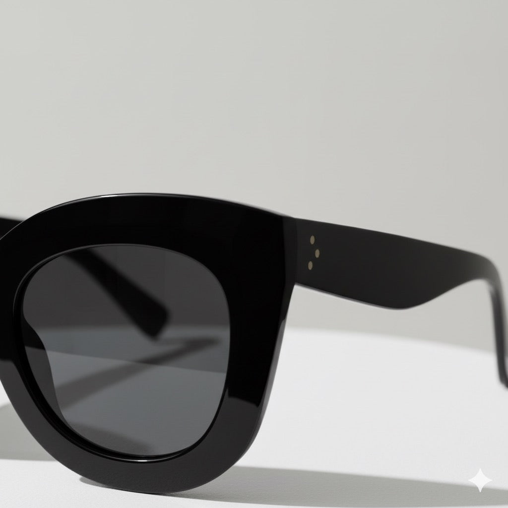 Nordic Minimal Sunglasses — Oversized Statement