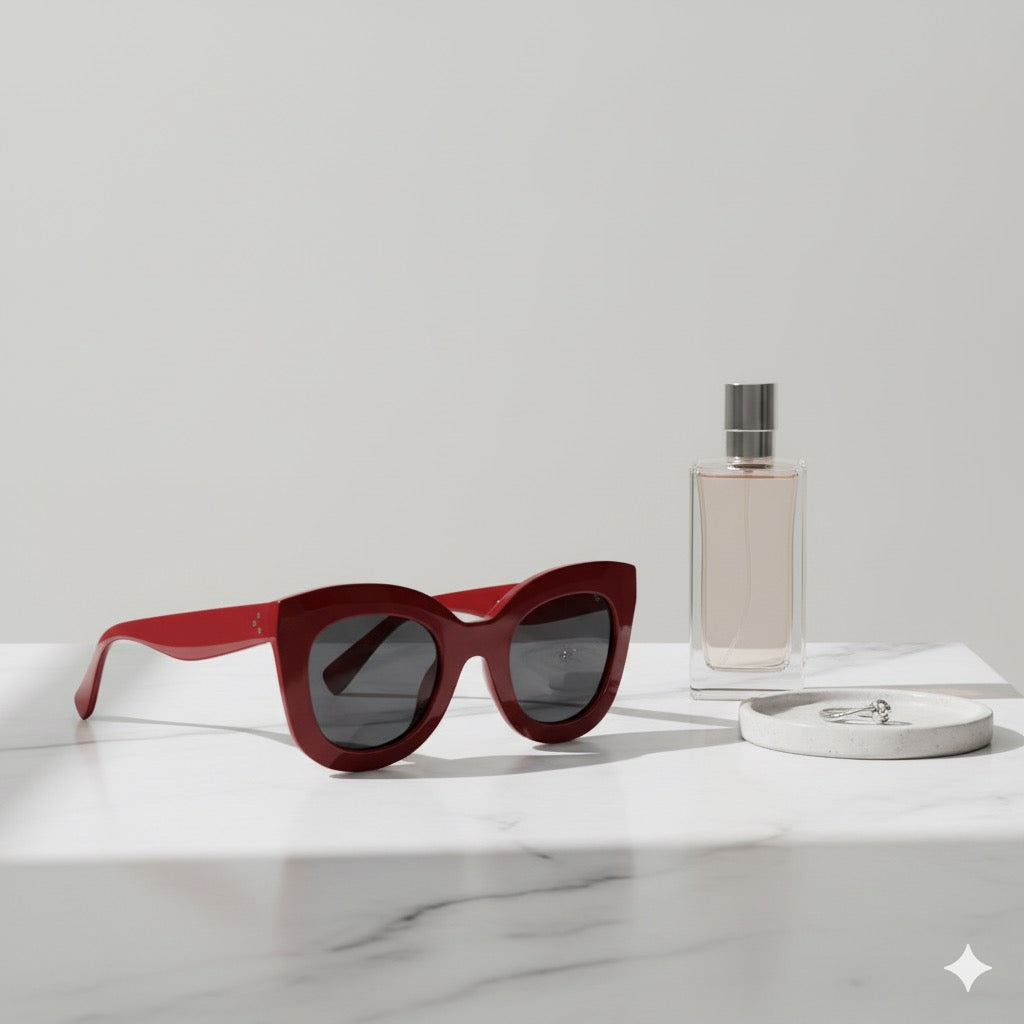 Nordic Minimal Sunglasses — Oversized Statement