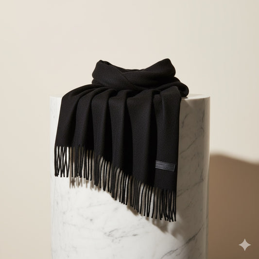 Cashmere & Merino Scarf — Minimalist Winter Luxury