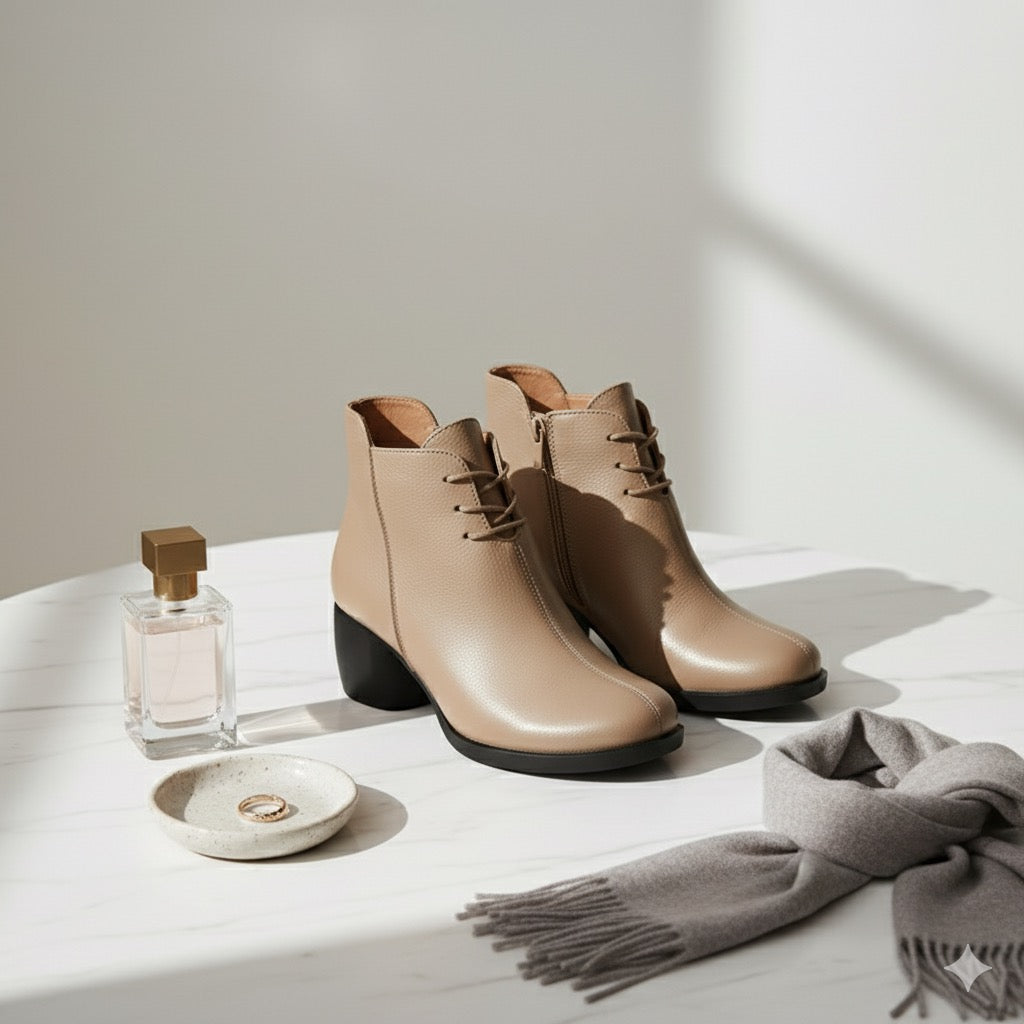 Vintage Leather Ankle Boots — Iconic Minimalist Luxury