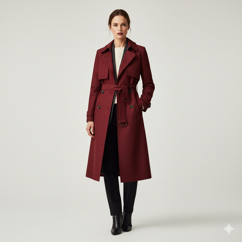 Timeless Women’s Trench Coat — Minimalist British Elegance